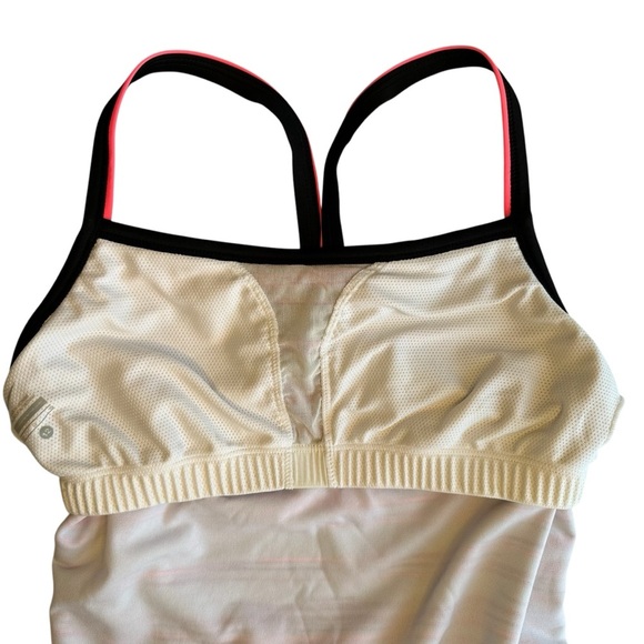 EUC Nike Racerback One-Piece Swimsuit – Black & Hot Pink Striped – Size 12 - Picture 3 of 4